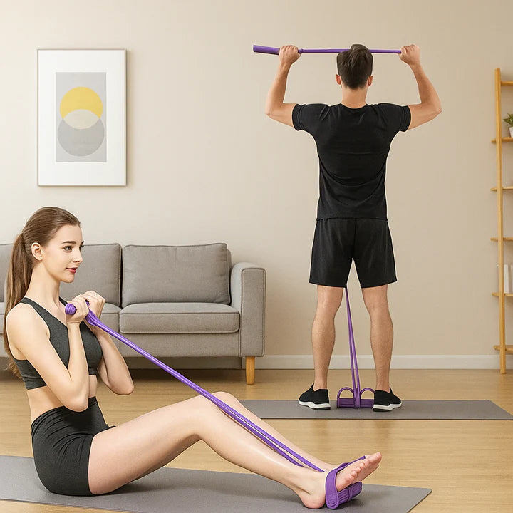 Yoga Pedal Puller Resistance Band – Full Body Home Workout & Stretching Equipment